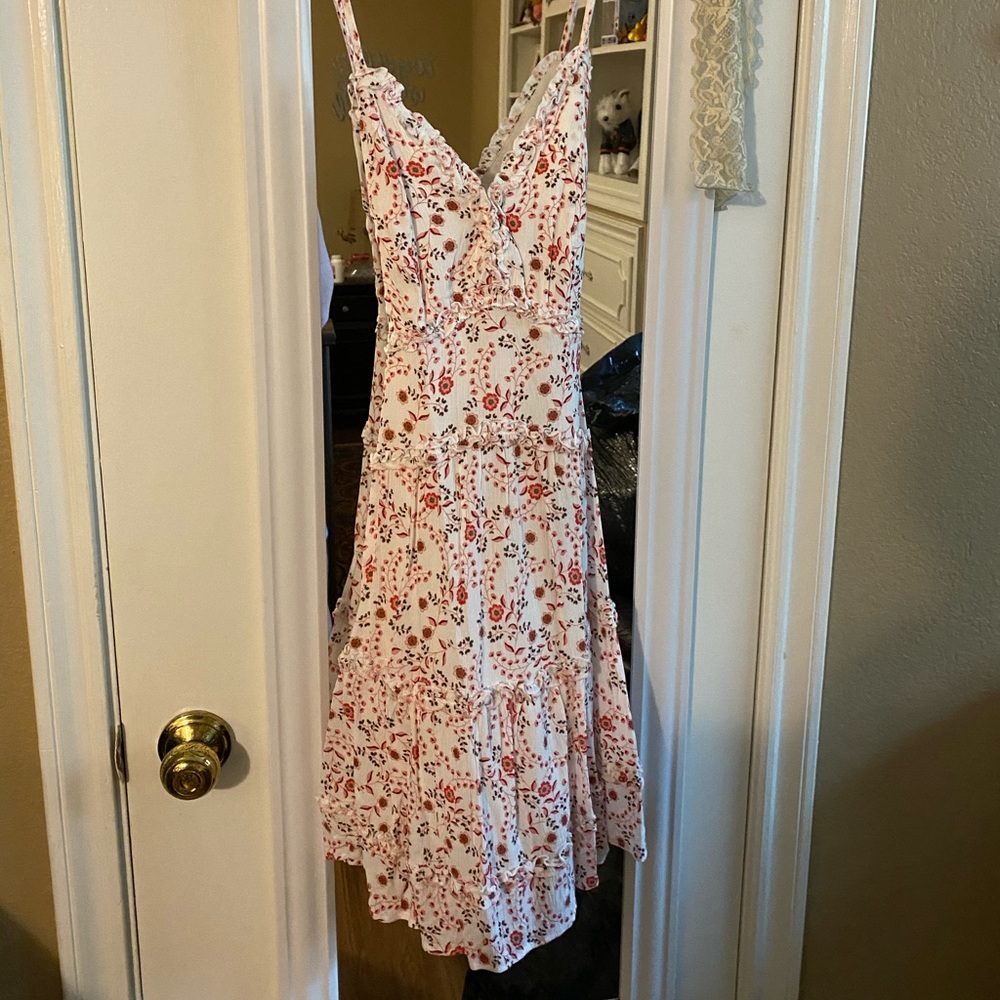 Pink Lily Strappy Floral Dress